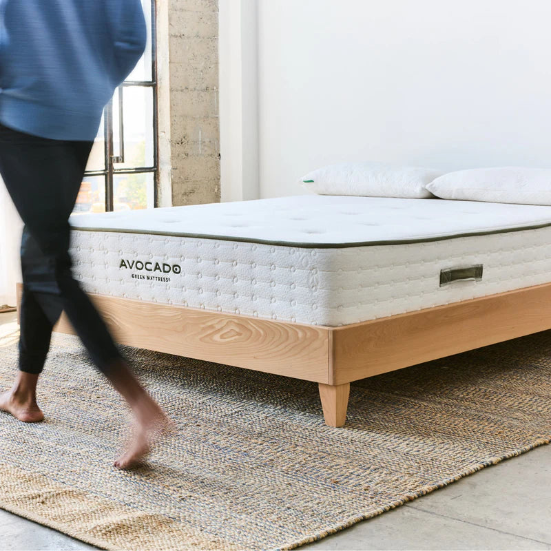 City Bed Frame: Our Essential Platform Bed (Blonde color with Headboard)