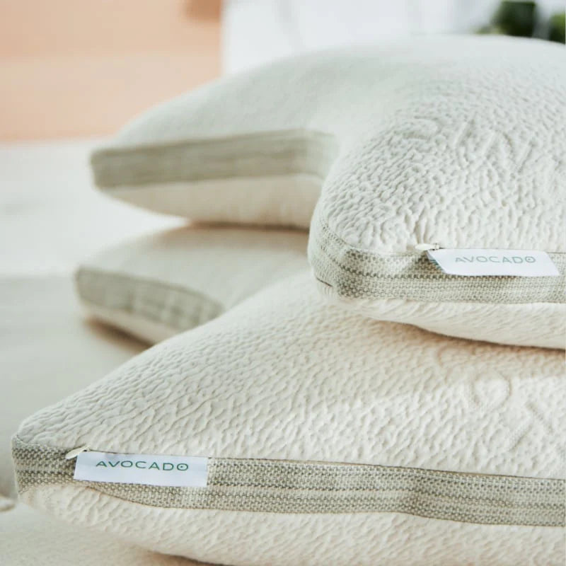 Avocado Green Pillow: Adjustable Organic Bed Pillow