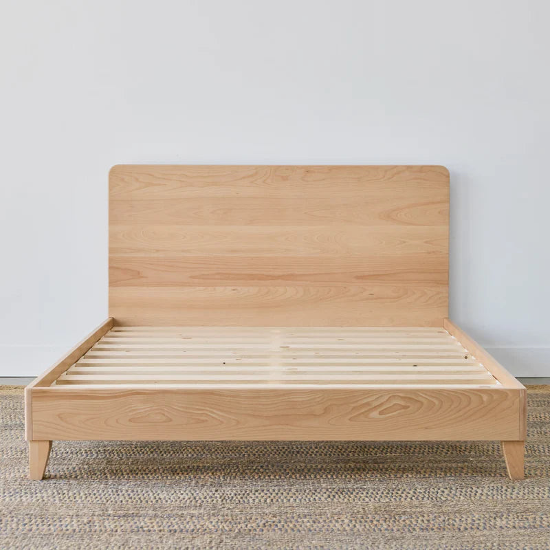City Bed Frame: Our Essential Platform Bed (Blonde color with Headboard)