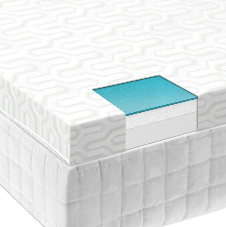 Malouf 2.5 Inch Liquid Gel Twin Topper