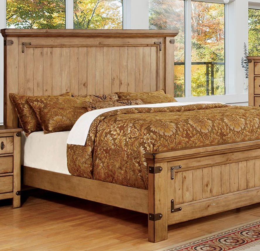 Furniture of America Pioneer King Bedframe- Floor Model