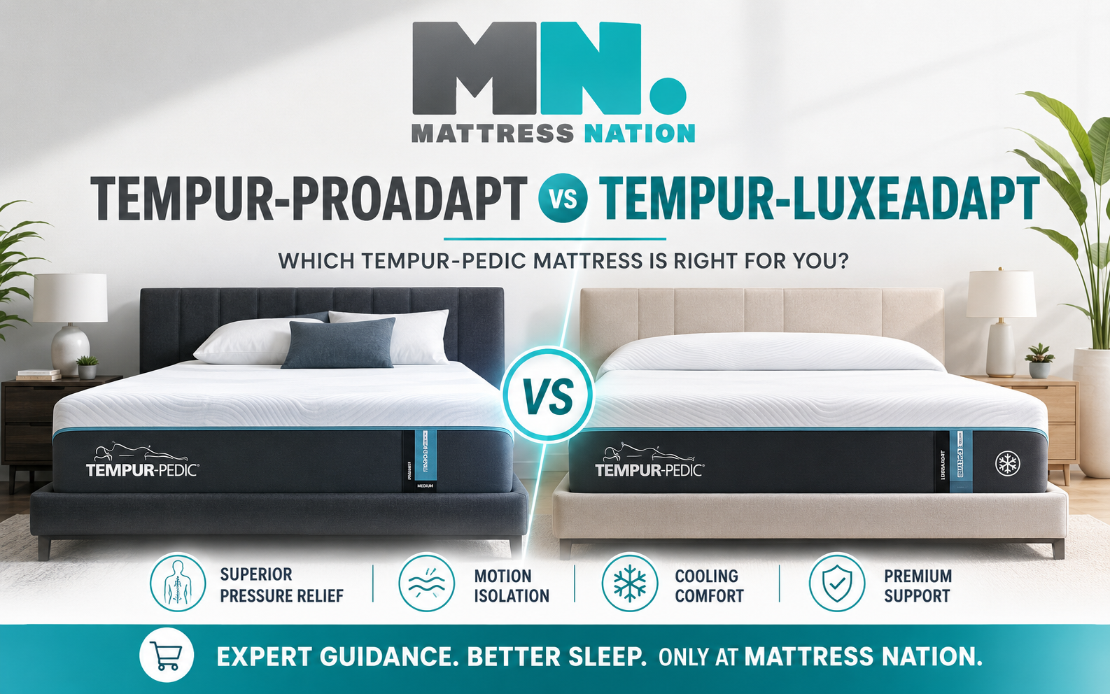 Tempur-ProAdapt vs Tempur-LuxeAdapt: Which Tempur-Pedic Mattress Should You Buy?