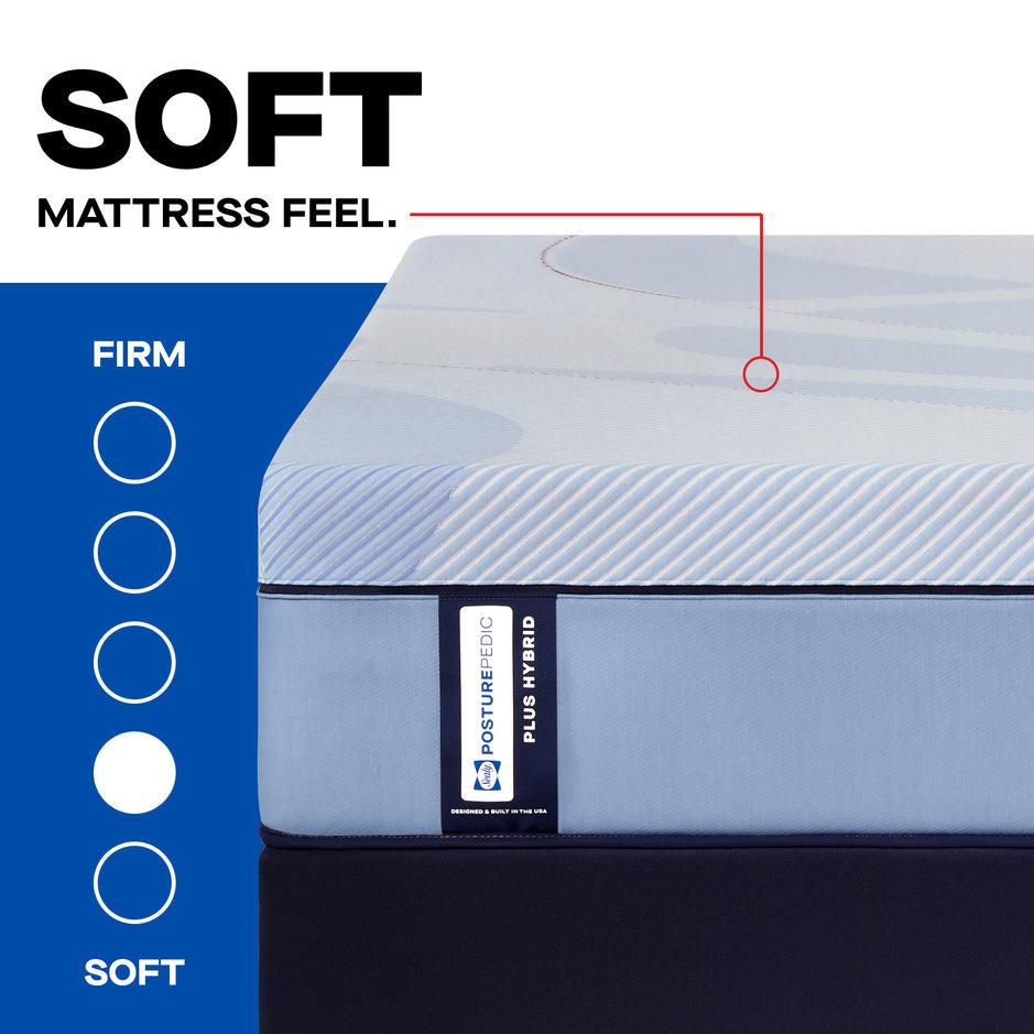 Sealy Posturepedic Plus Paterson II Soft Hybrid Mattress