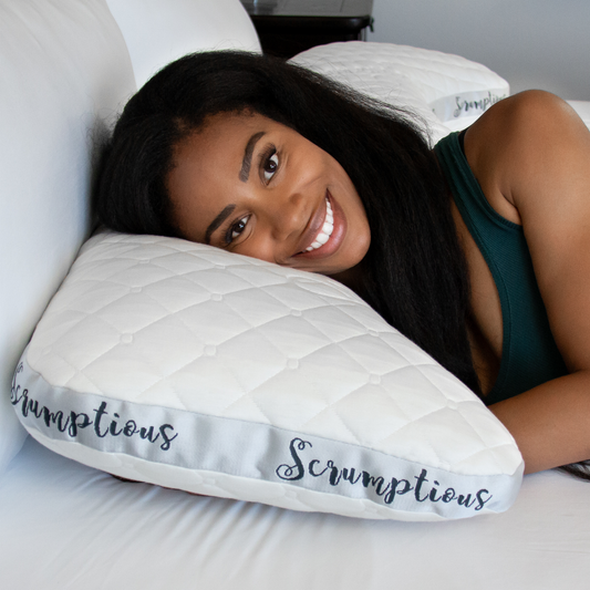 The Scrumptious Side Sleeper Pillow with Cooling Organic Pillowcase