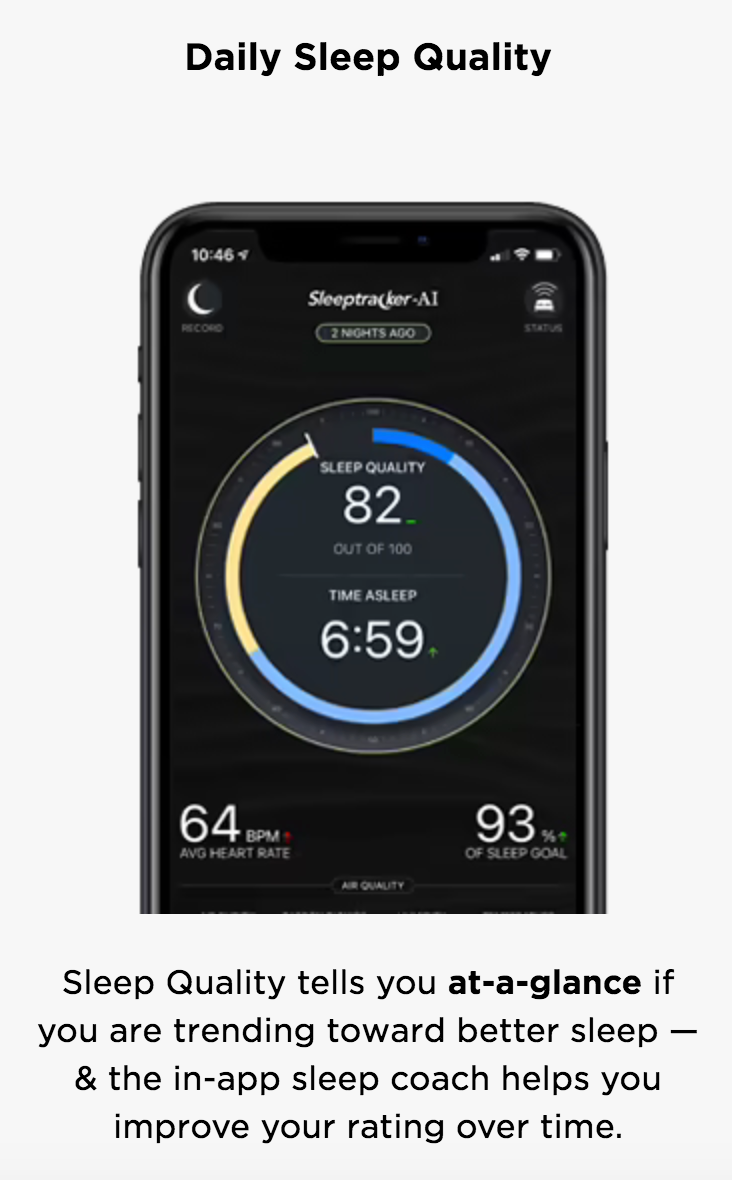 Tempur-Pedic Ergo Extend Sleeptracker Adjustable Base