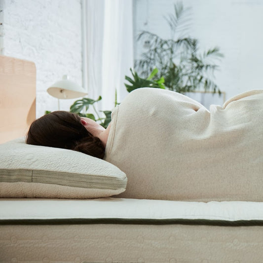 Avocado Green Pillow: Adjustable Organic Bed Pillow