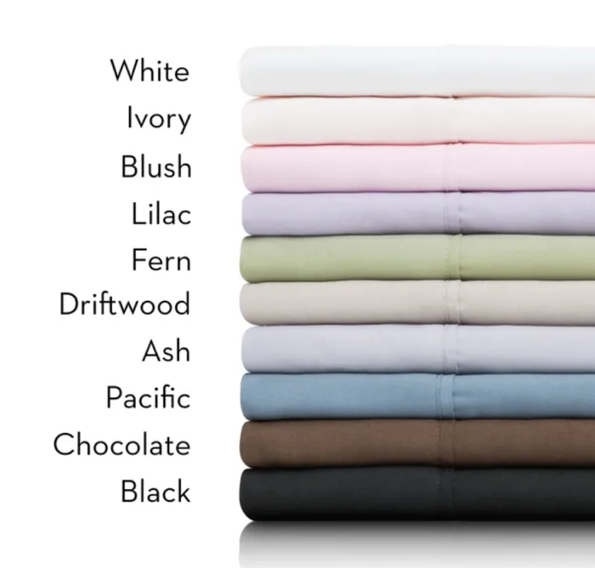 Malouf Brushed Microfiber Black Queen Pillowcase Pack