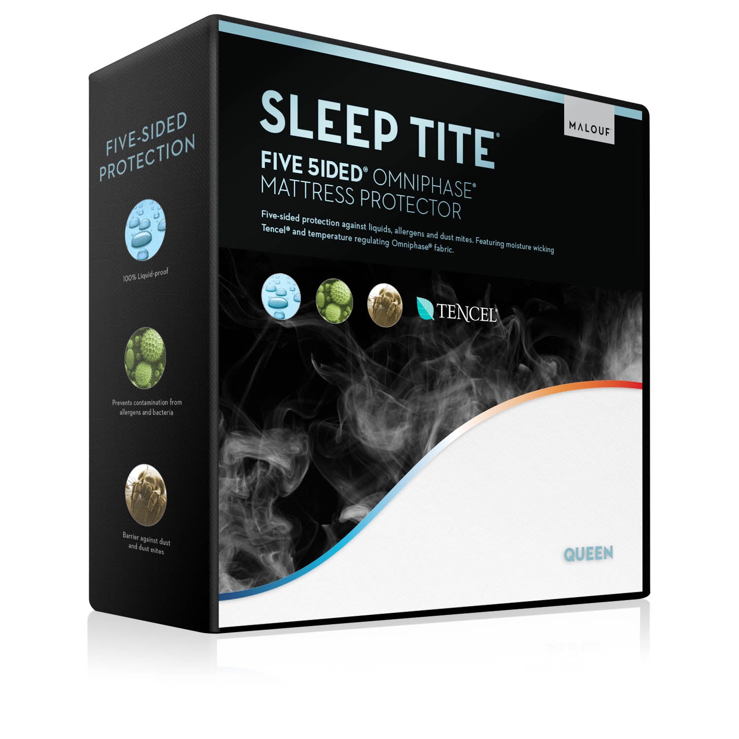 Malouf Five 5ided Mattress Protector with Tencel + Omniphase